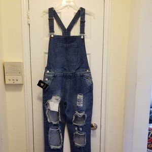 Denim overalls
